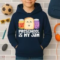 Preschool Is My Jam Back To School Funny Kids Hoodie thumb 2