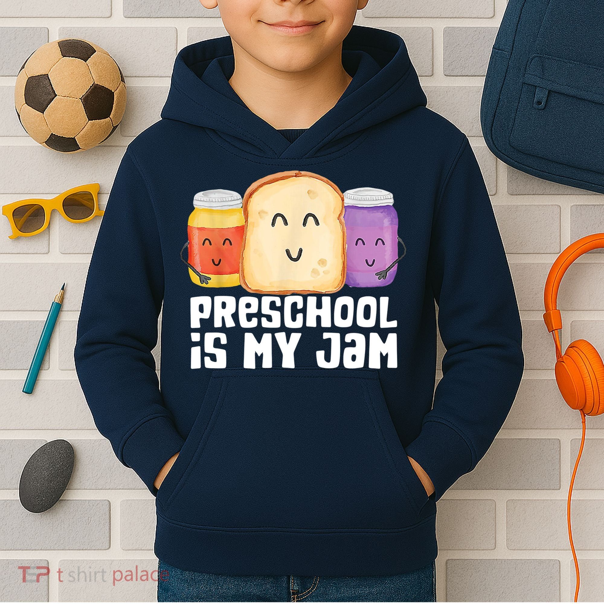 Preschool Is My Jam Back To School Funny Kids Hoodie