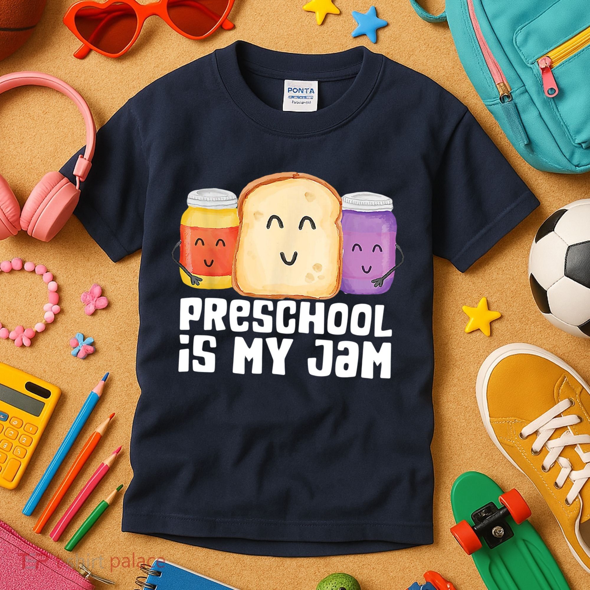 Preschool Is My Jam Back To School Funny Kids T-Shirt