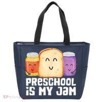 Preschool Is My Jam Back To School Funny Tote Bag thumb 0