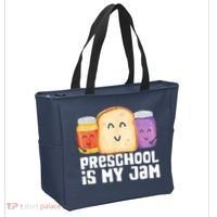 Preschool Is My Jam Back To School Funny Tote Bag thumb 2