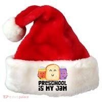 Preschool Is My Jam Back To School Funny Santa Hat thumb 0