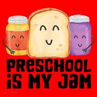 Preschool Is My Jam Back To School Funny Santa Hat thumb 1