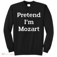 Pretend Im Mozart Costume Funny Music Halloween Party Sweatshirt thumb 0