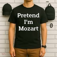 Pretend Im Mozart Costume Funny Music Halloween Party T-Shirt thumb 6