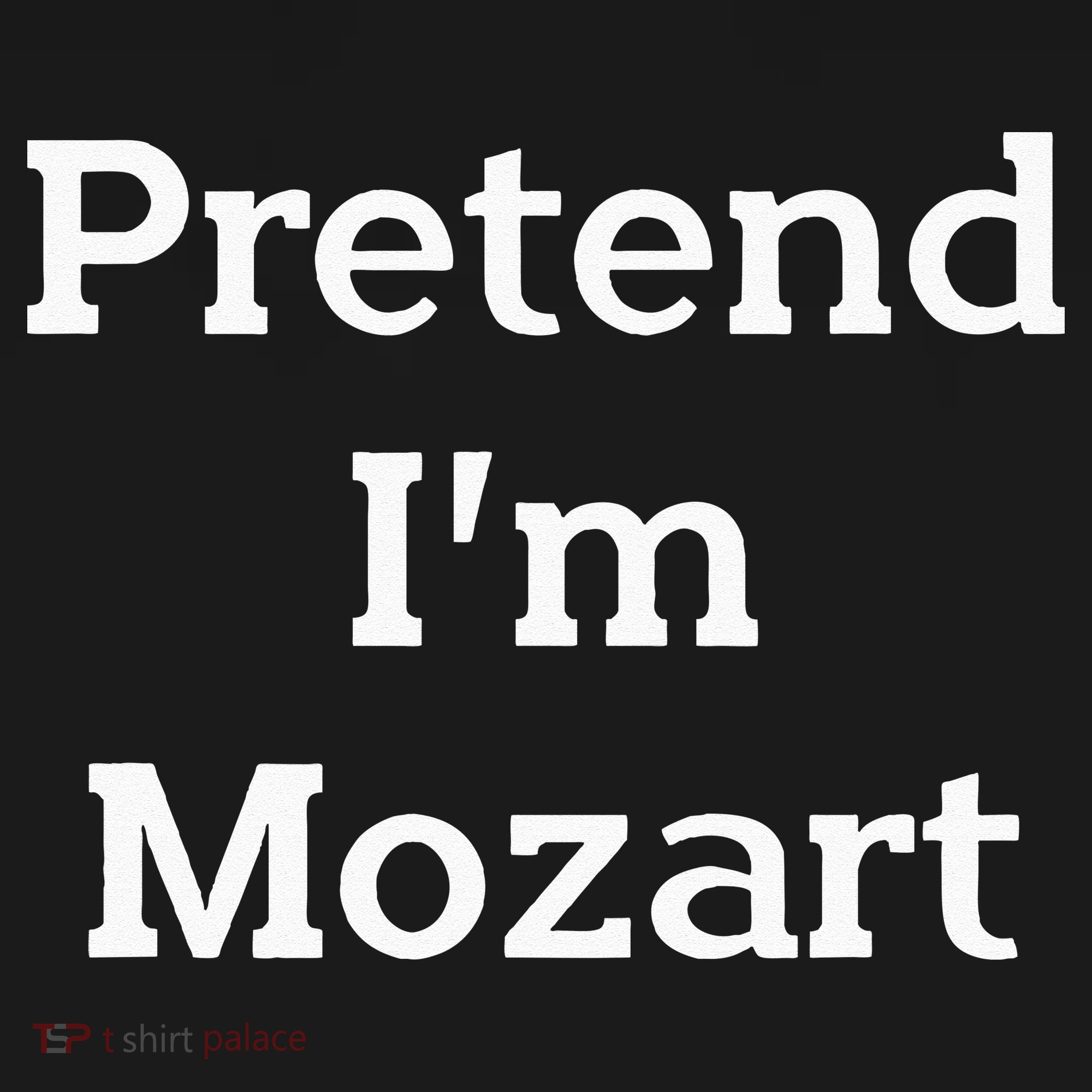 Pretend Im Mozart Costume Funny Music Halloween Party Polo