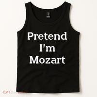 Pretend Im Mozart Costume Funny Music Halloween Party Tank Top thumb 2