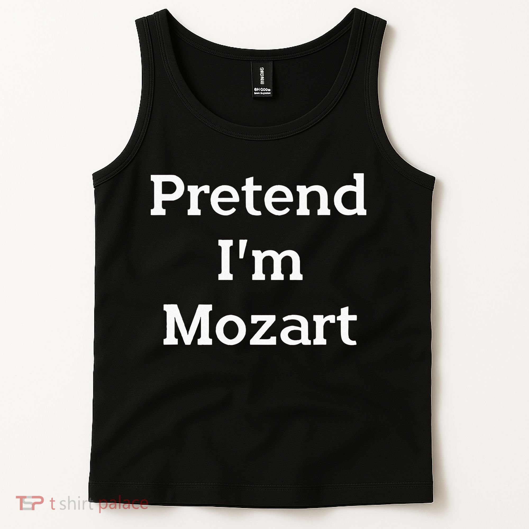 Pretend Im Mozart Costume Funny Music Halloween Party Tank Top