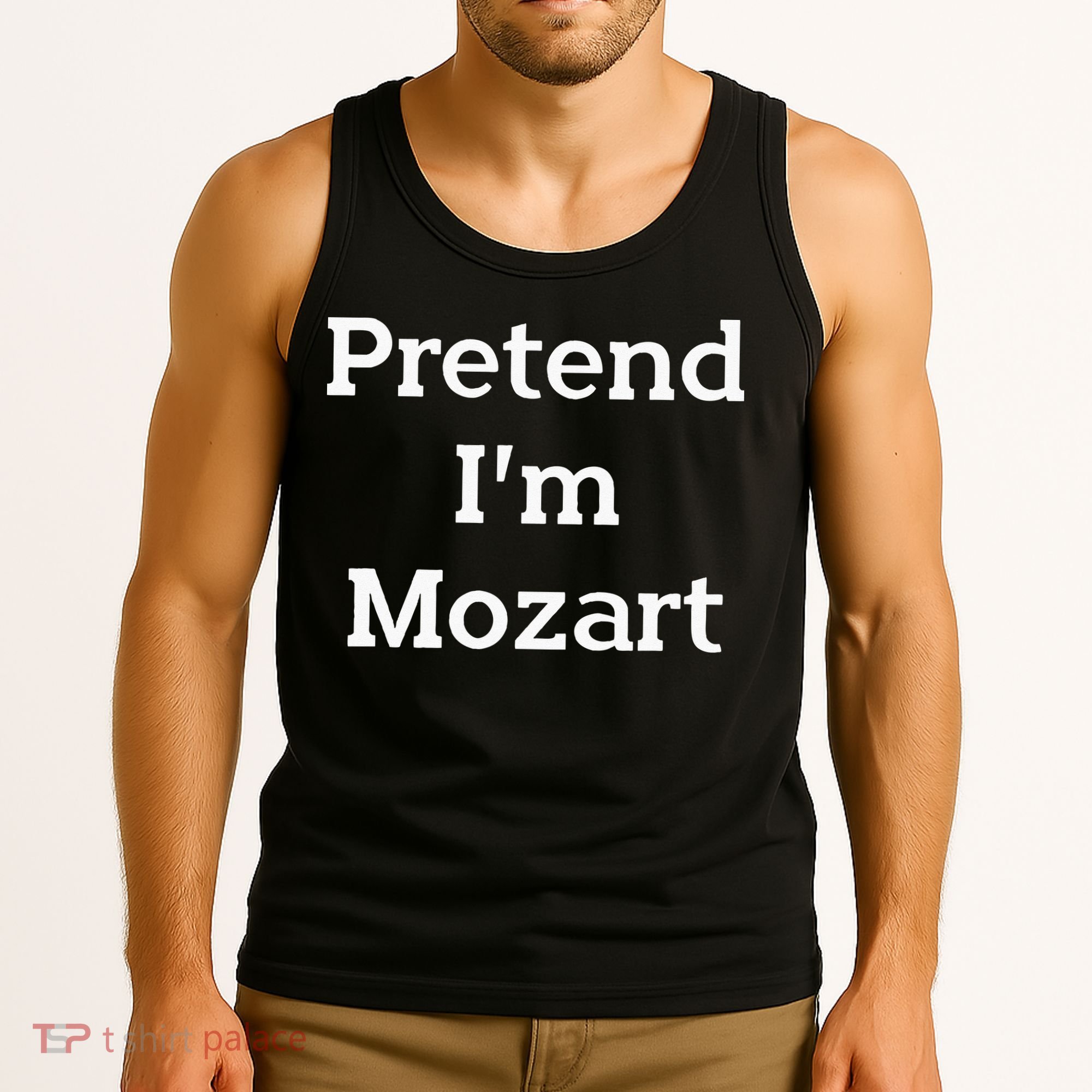 Pretend Im Mozart Costume Funny Music Halloween Party Tank Top