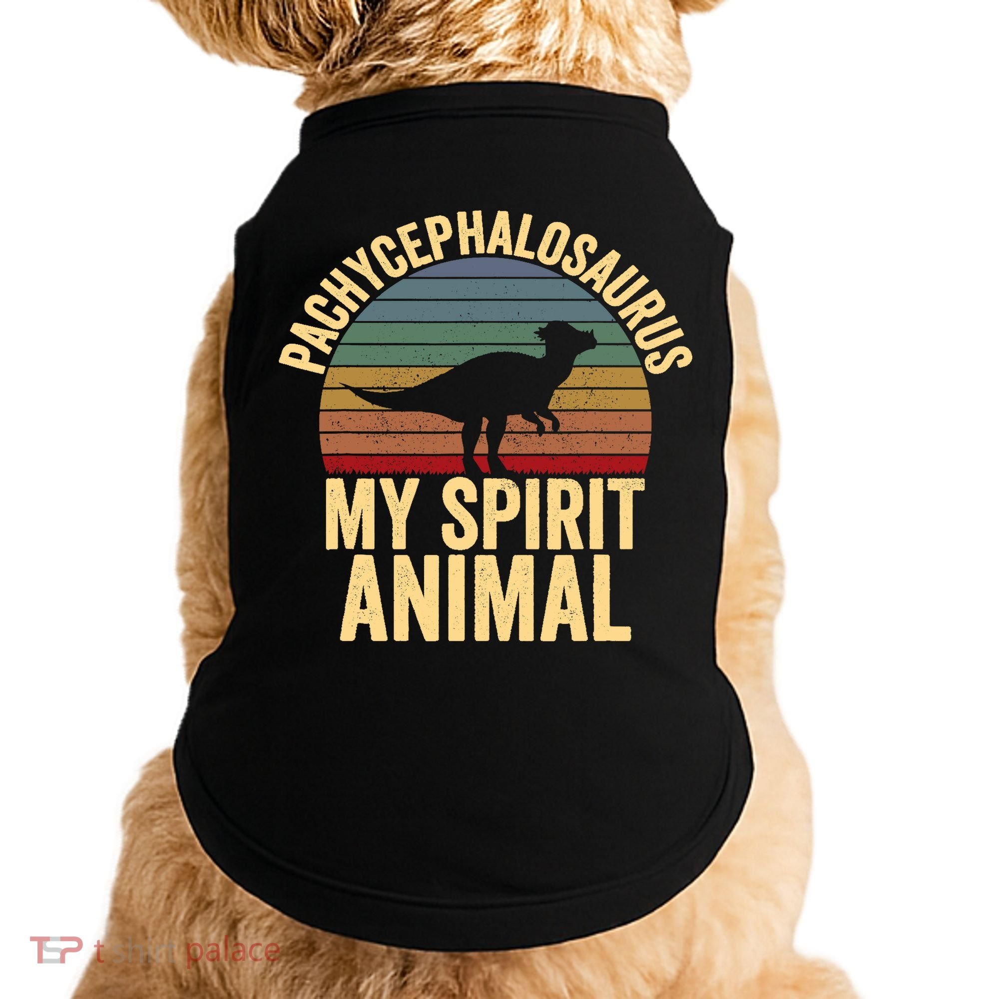 Pachycephalosaurus Is My Spirit Animal Dinosaur Lover Doggie Tank