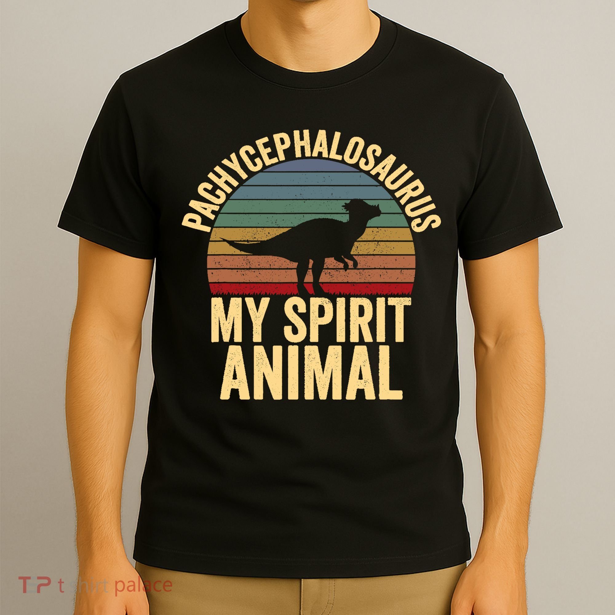 Pachycephalosaurus Is My Spirit Animal Dinosaur Lover T-Shirt