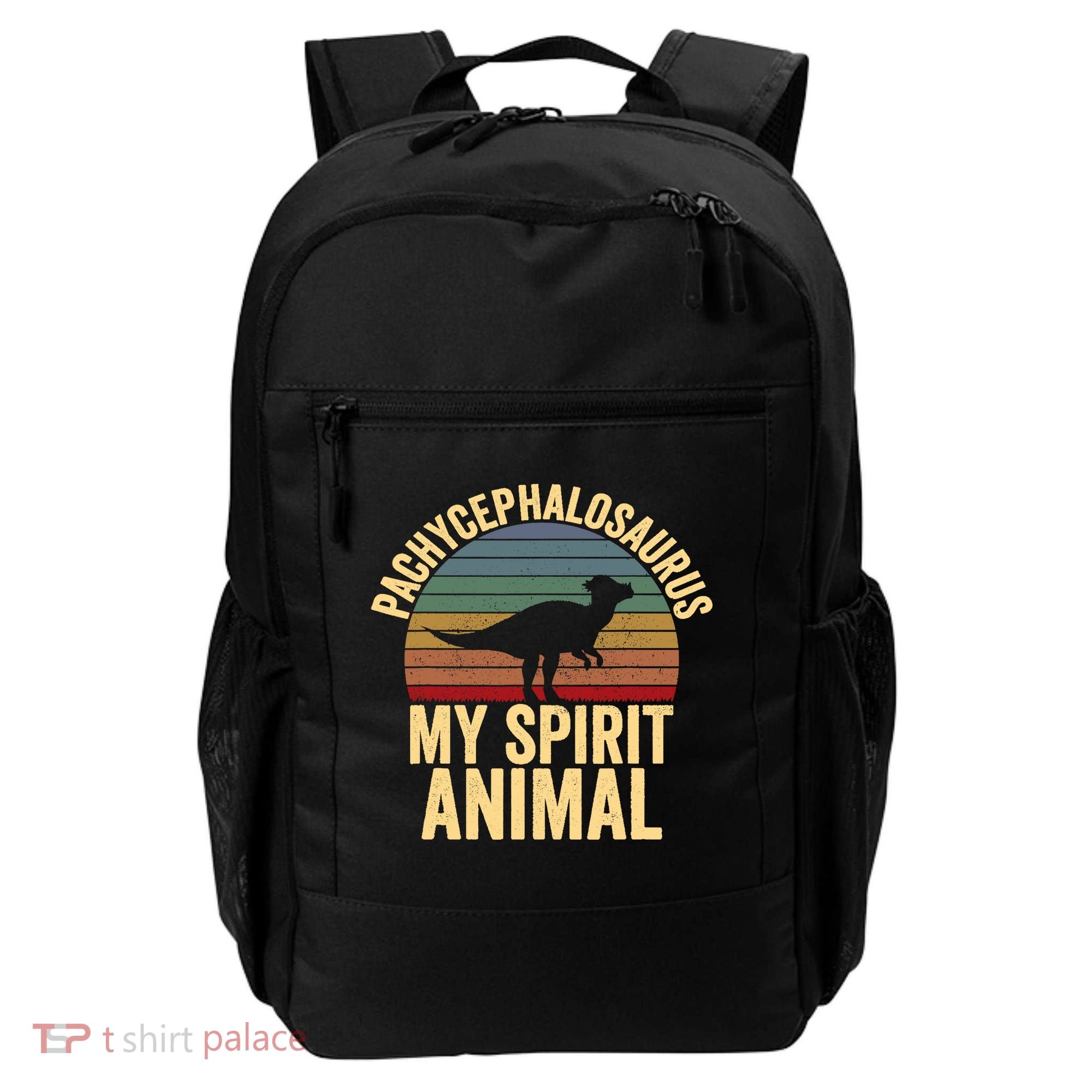 Pachycephalosaurus Is My Spirit Animal Dinosaur Lover Backpack