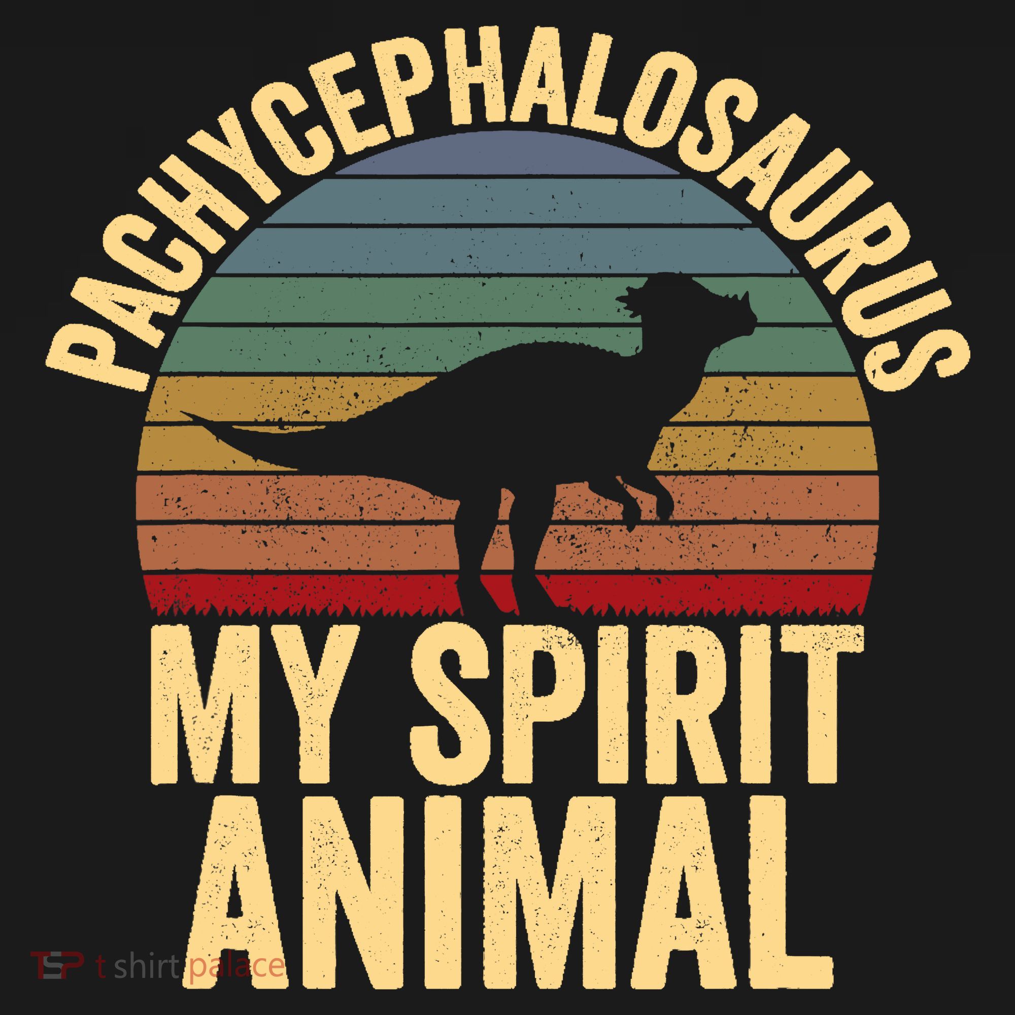Pachycephalosaurus Is My Spirit Animal Dinosaur Lover Women's Hoodie