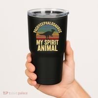 Pachycephalosaurus Is My Spirit Animal Dinosaur Lover Tumbler thumb 2