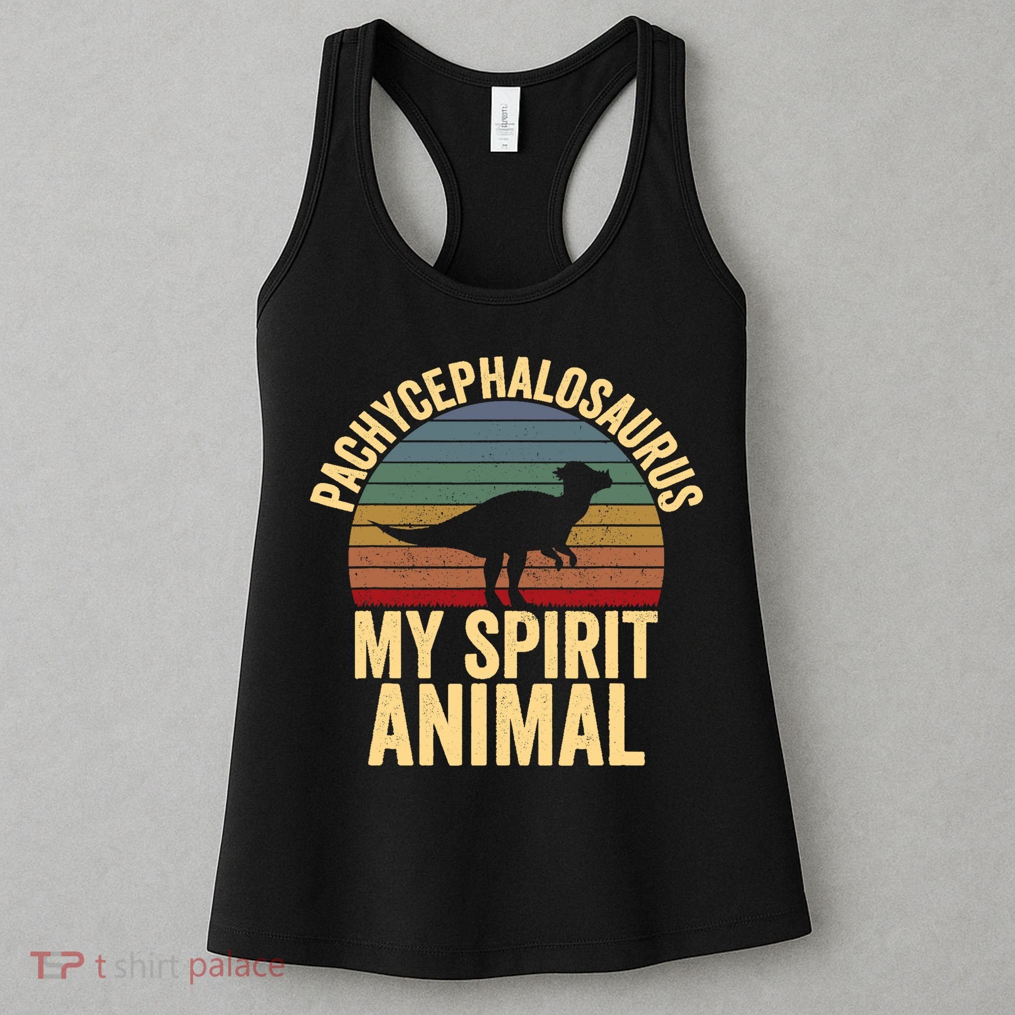 Pachycephalosaurus Is My Spirit Animal Dinosaur Lover Women's Tank Top