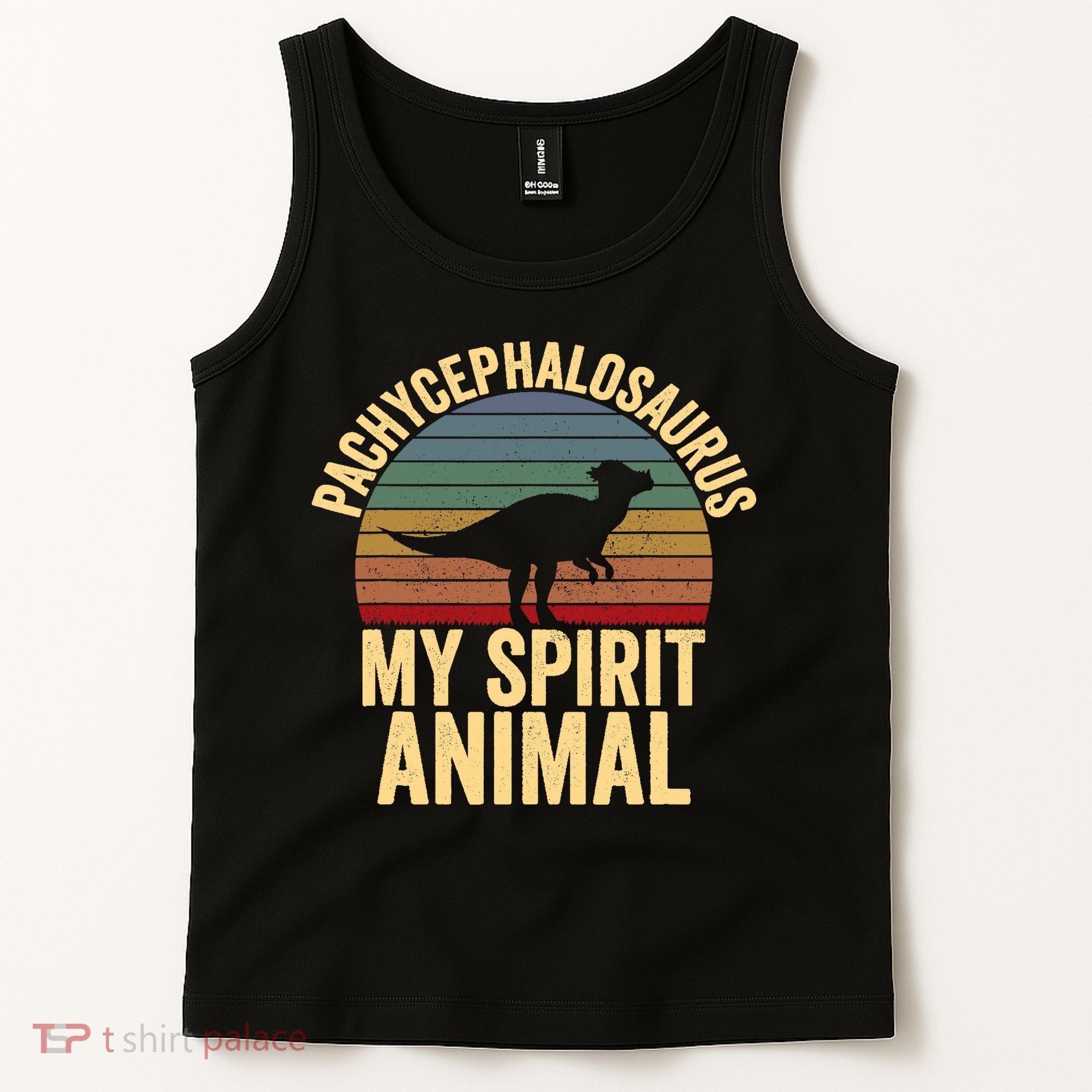 Pachycephalosaurus Is My Spirit Animal Dinosaur Lover Tank Top