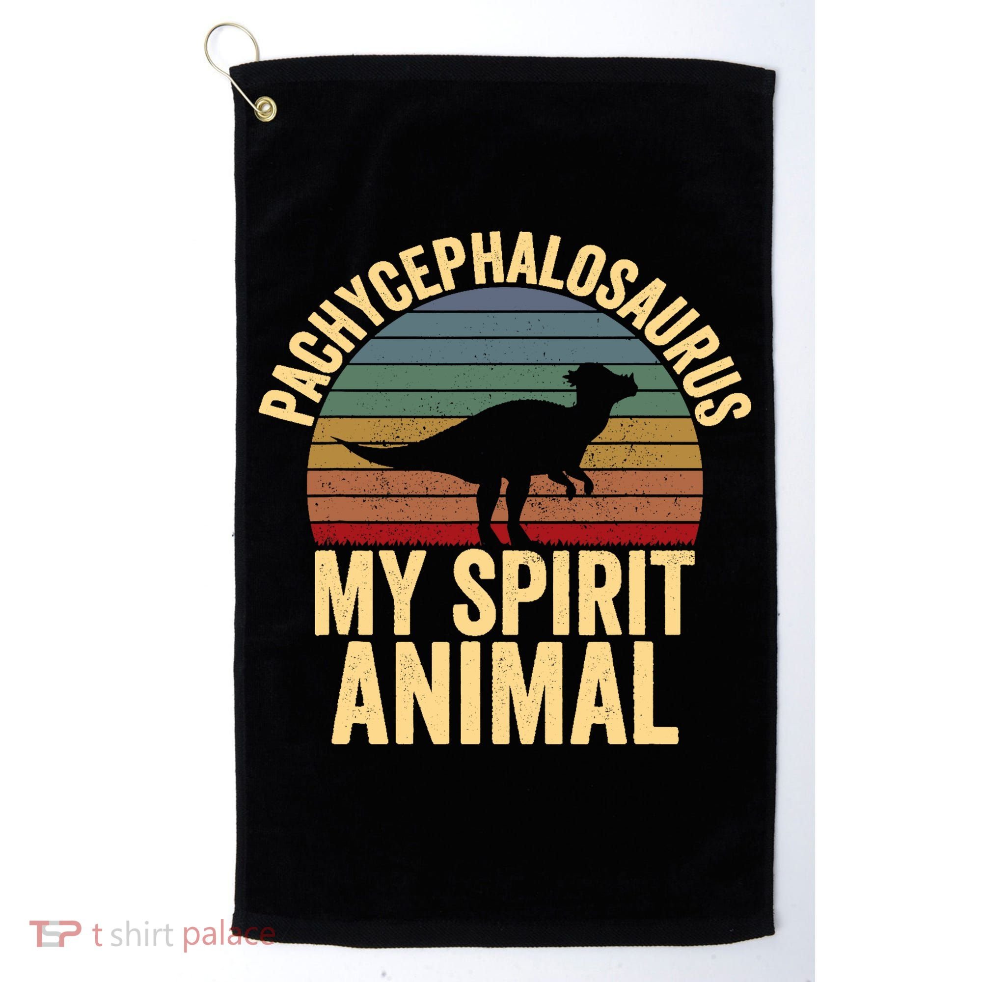 Pachycephalosaurus Is My Spirit Animal Dinosaur Lover Golf Towel