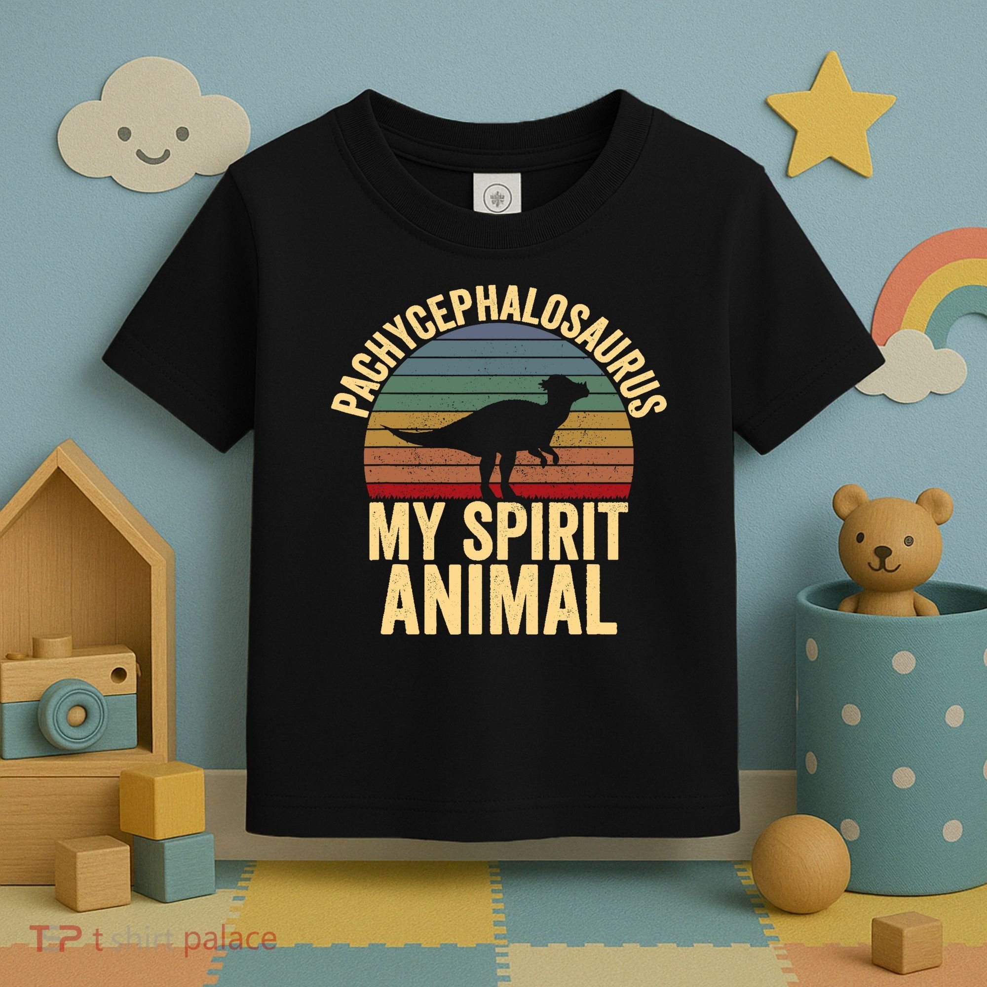 Pachycephalosaurus Is My Spirit Animal Dinosaur Lover Toddler T-Shirt