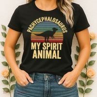 Pachycephalosaurus Is My Spirit Animal Dinosaur Lover Women's T-Shirt thumb 2