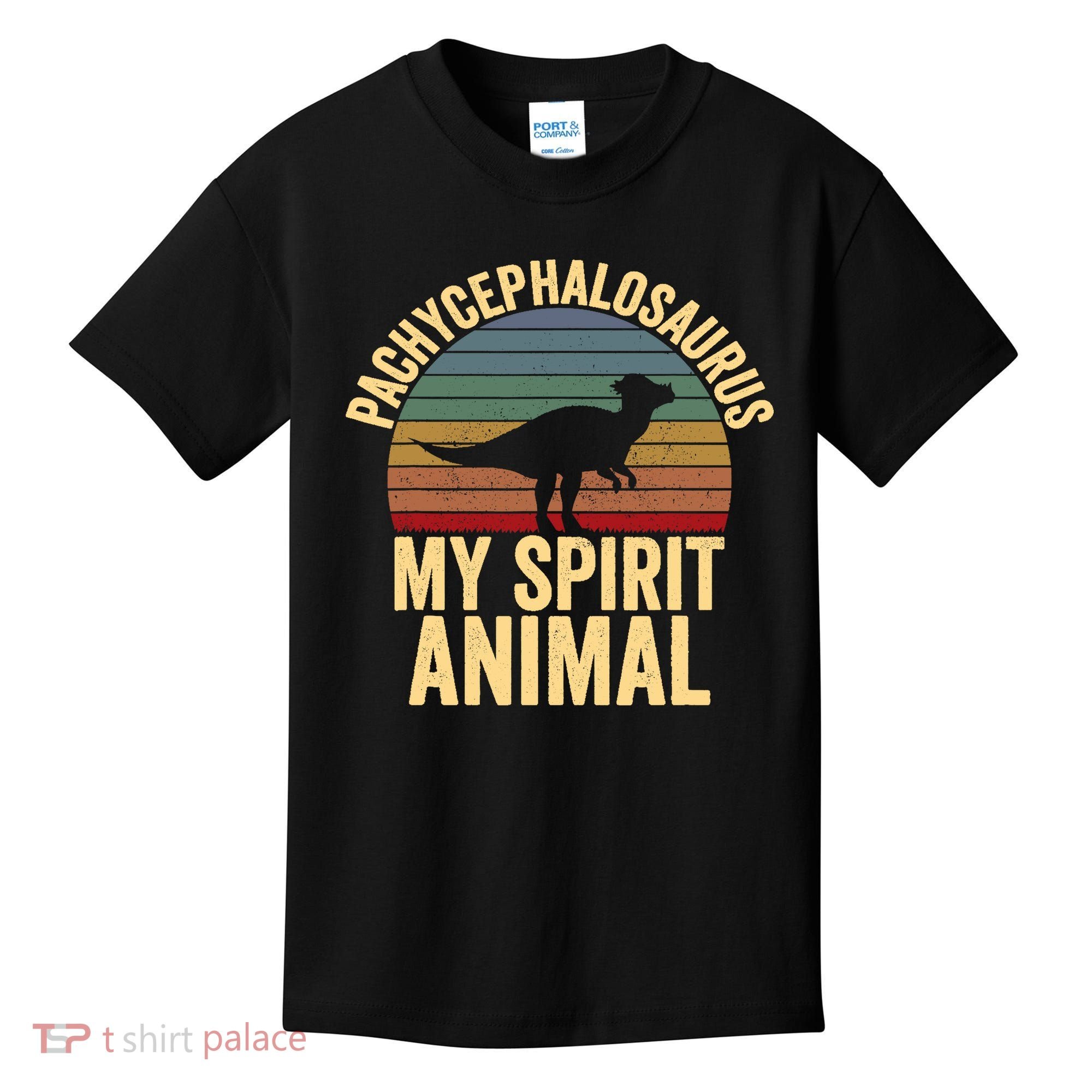 Pachycephalosaurus Is My Spirit Animal Dinosaur Lover Kids T-Shirt