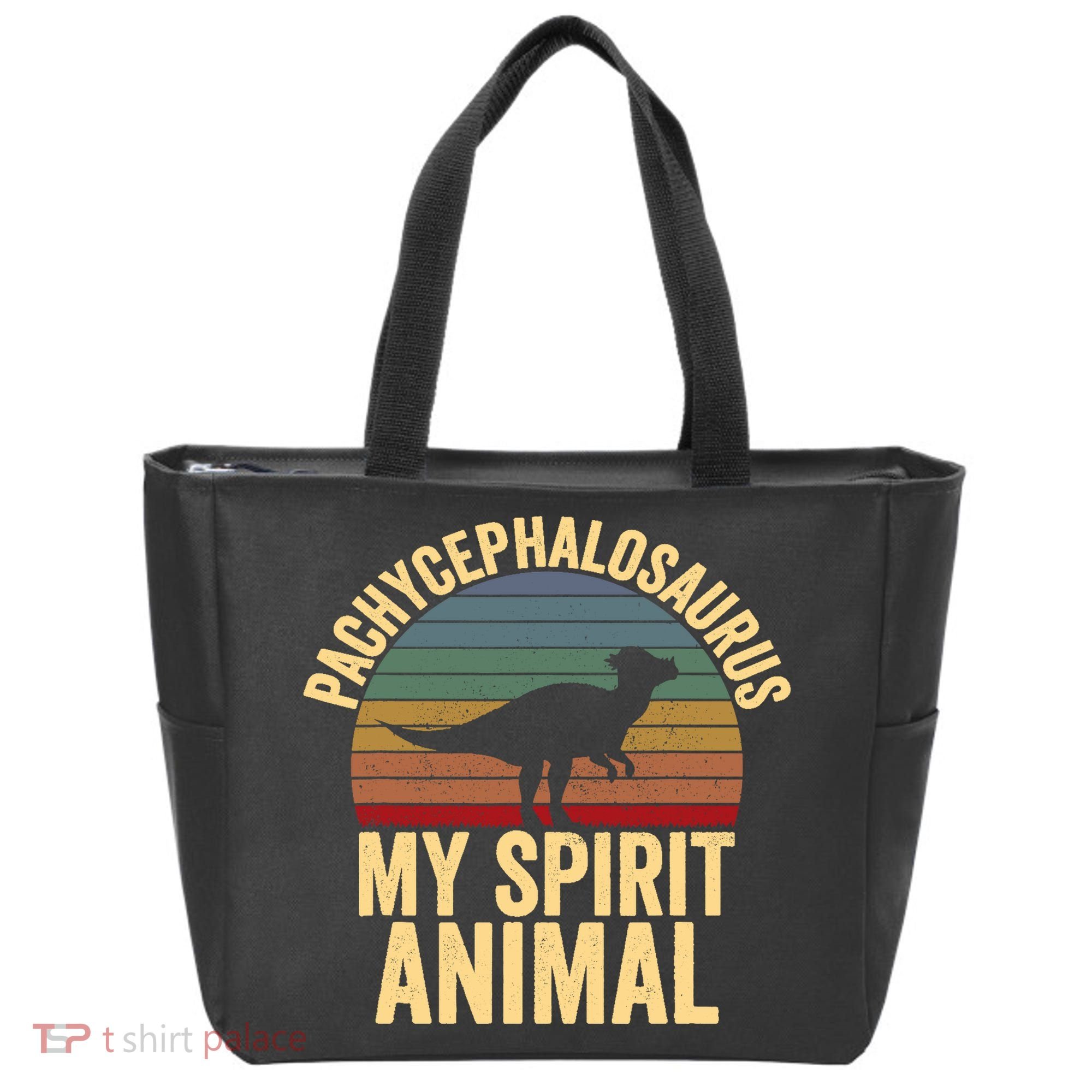 Pachycephalosaurus Is My Spirit Animal Dinosaur Lover Tote Bag