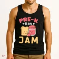 Pre-K is my Jam | Funny Back to Shcool Tank Top thumb 3