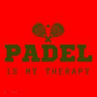 Padel Is My Therapy Santa Hat thumb 1