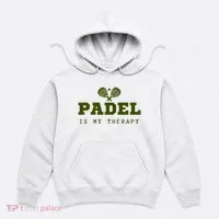 Padel Is My Therapy Hoodie thumb 0
