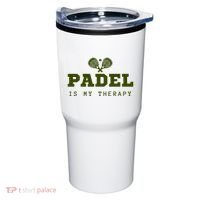 Padel Is My Therapy Tumbler thumb 0