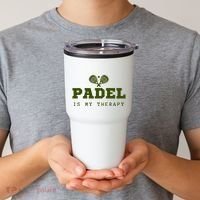 Padel Is My Therapy Tumbler thumb 2