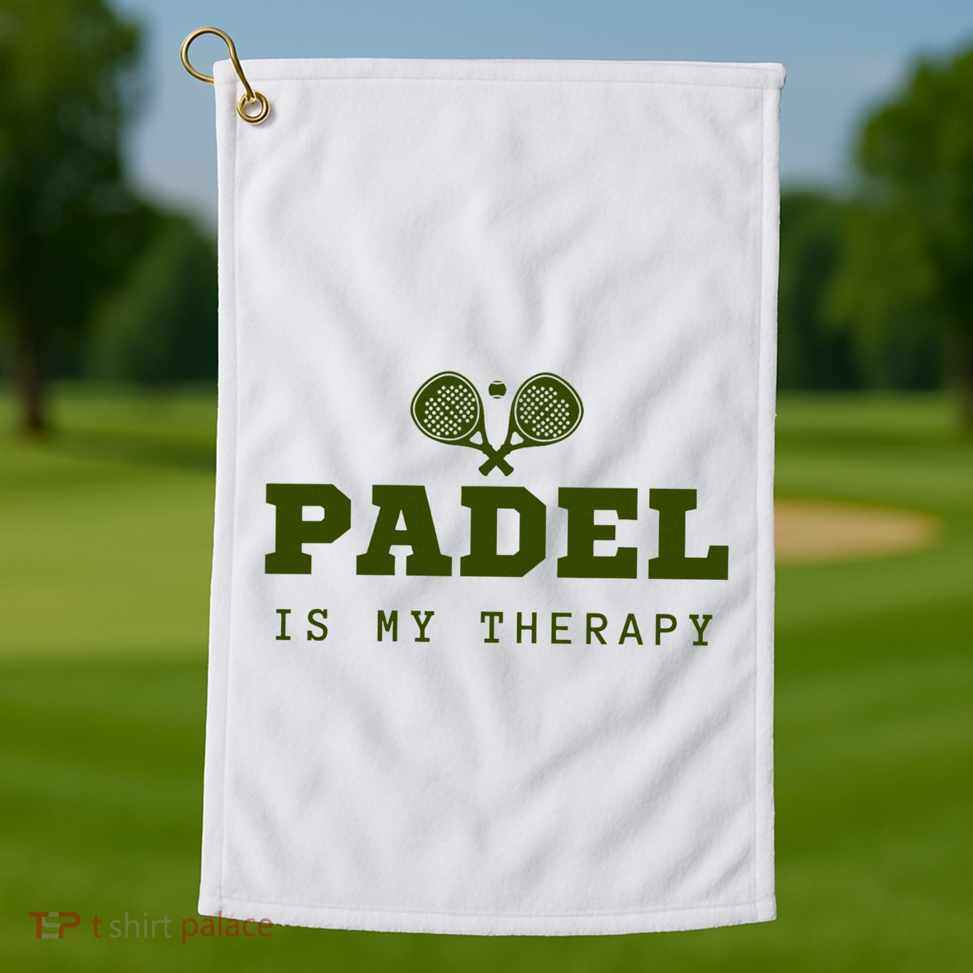 Padel Is My Therapy Golf Towel