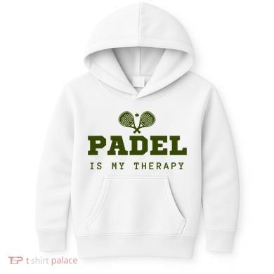 Padel Is My Therapy Kids Hoodie