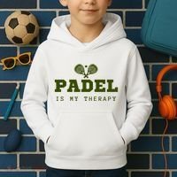 Padel Is My Therapy Kids Hoodie thumb 2
