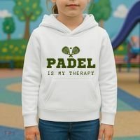 Padel Is My Therapy Kids Hoodie thumb 3