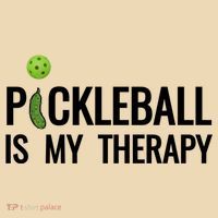 Pickleball Is My Therapy Funny Pickleball Players Gift Tote Bag thumb 4