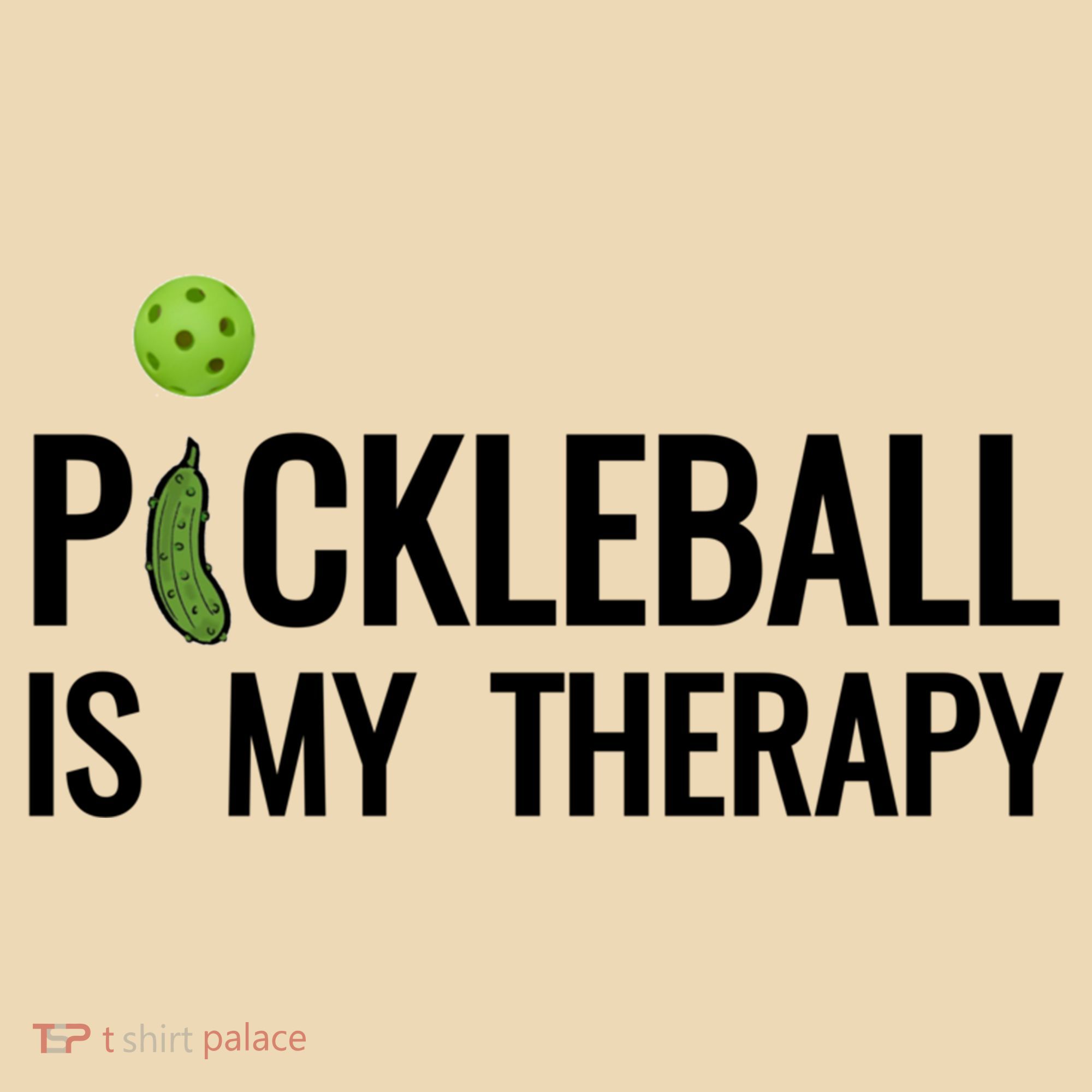 Pickleball Is My Therapy Funny Pickleball Players Gift Tote Bag