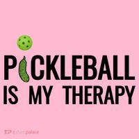 Pickleball Is My Therapy Funny Pickleball Players Gift Coaster thumb 2