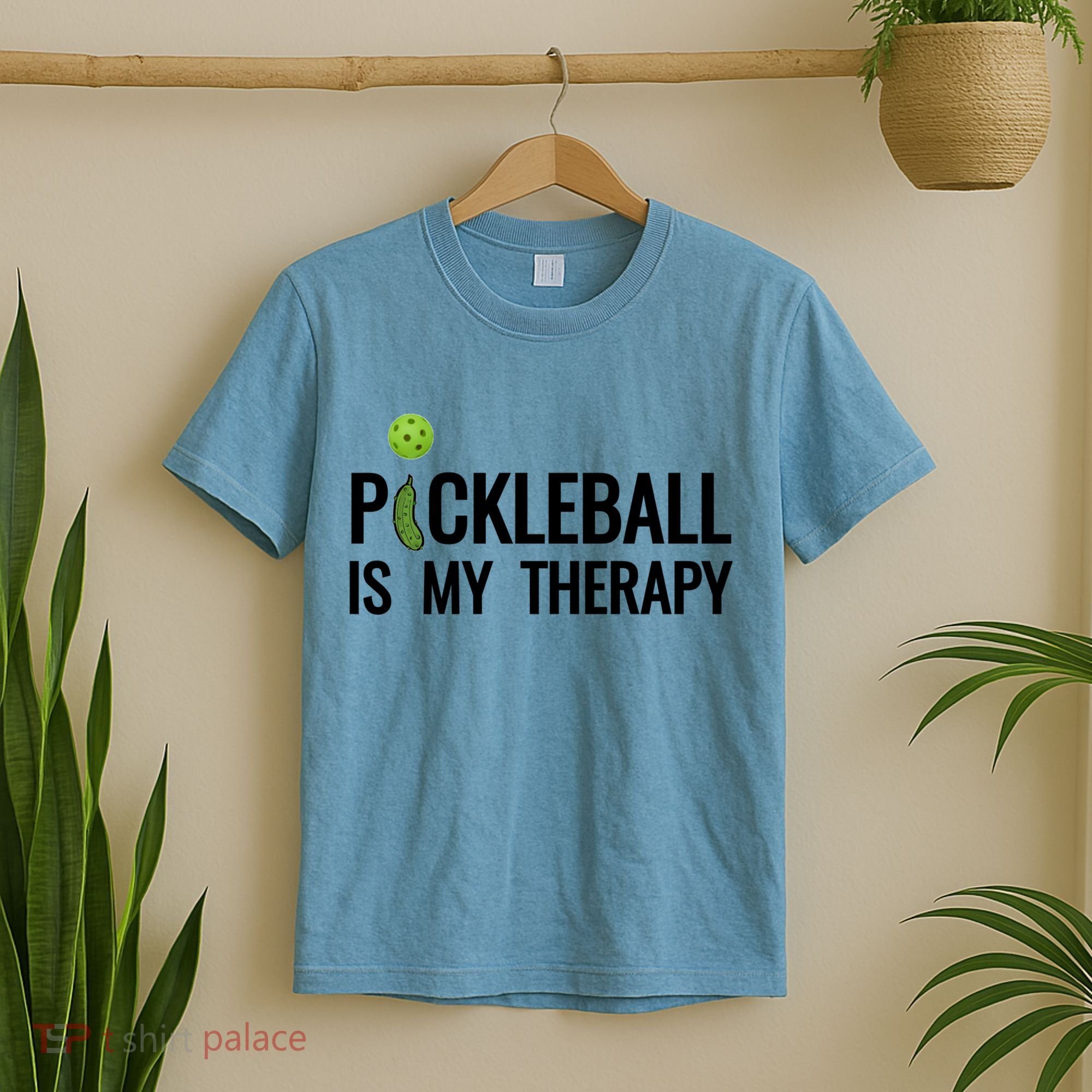 Pickleball Is My Therapy Funny Pickleball Players Gift T-Shirt