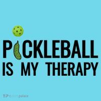 Pickleball Is My Therapy Funny Pickleball Players Gift T-Shirt thumb 6