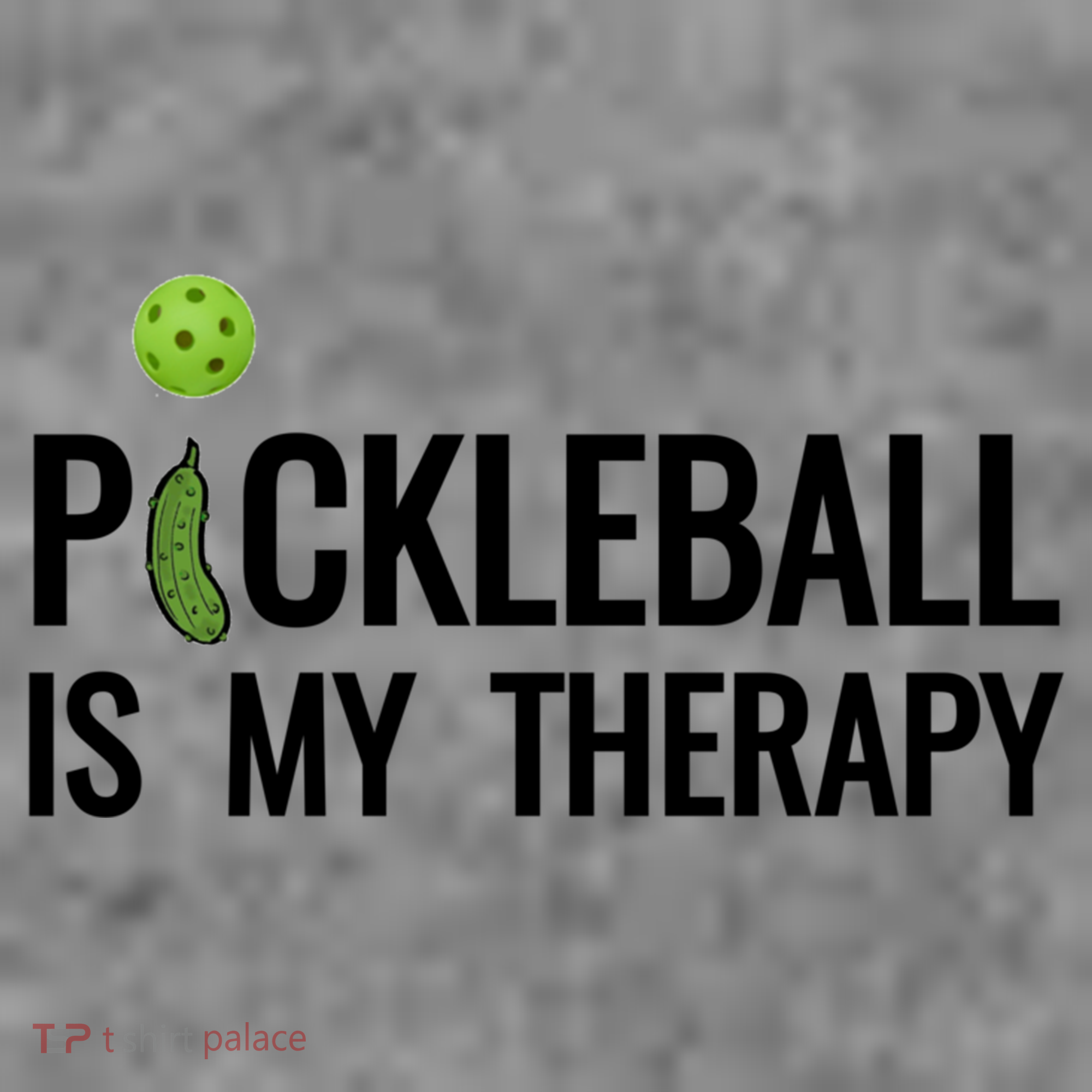 Pickleball Is My Therapy Funny Pickleball Players Gift Toddler Hoodie