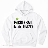 Pickleball Is My Therapy Funny Pickleball Players Gift Hoodie thumb 0