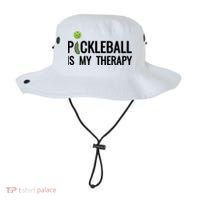 Pickleball Is My Therapy Funny Pickleball Players Gift Bucket Hat thumb 0