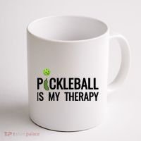 Pickleball Is My Therapy Funny Pickleball Players Gift Coffee Mug thumb 1