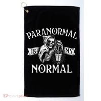 Paranormal Is My Normal Phantom Ghost Hunting Halloween Golf Towel thumb 0