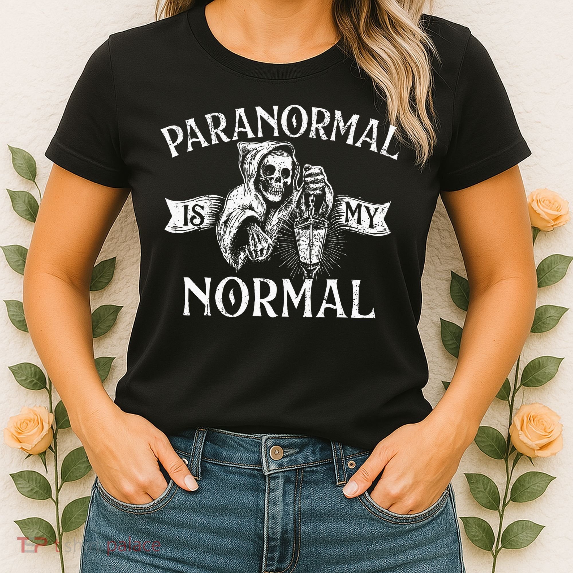 Paranormal Is My Normal Phantom Ghost Hunting Halloween Women's T-Shirt