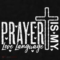 Prayer Is My Love Language Christian Quote Ladies PosiCharge Tri-Blend Wicking Tank thumb 2
