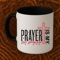 Prayer Is My Love Language Christian Quote Coffee Mug thumb 2
