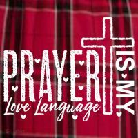 Prayer Is My Love Language Christian Quote Men's Flannel Plaid Pajama Pants thumb 2