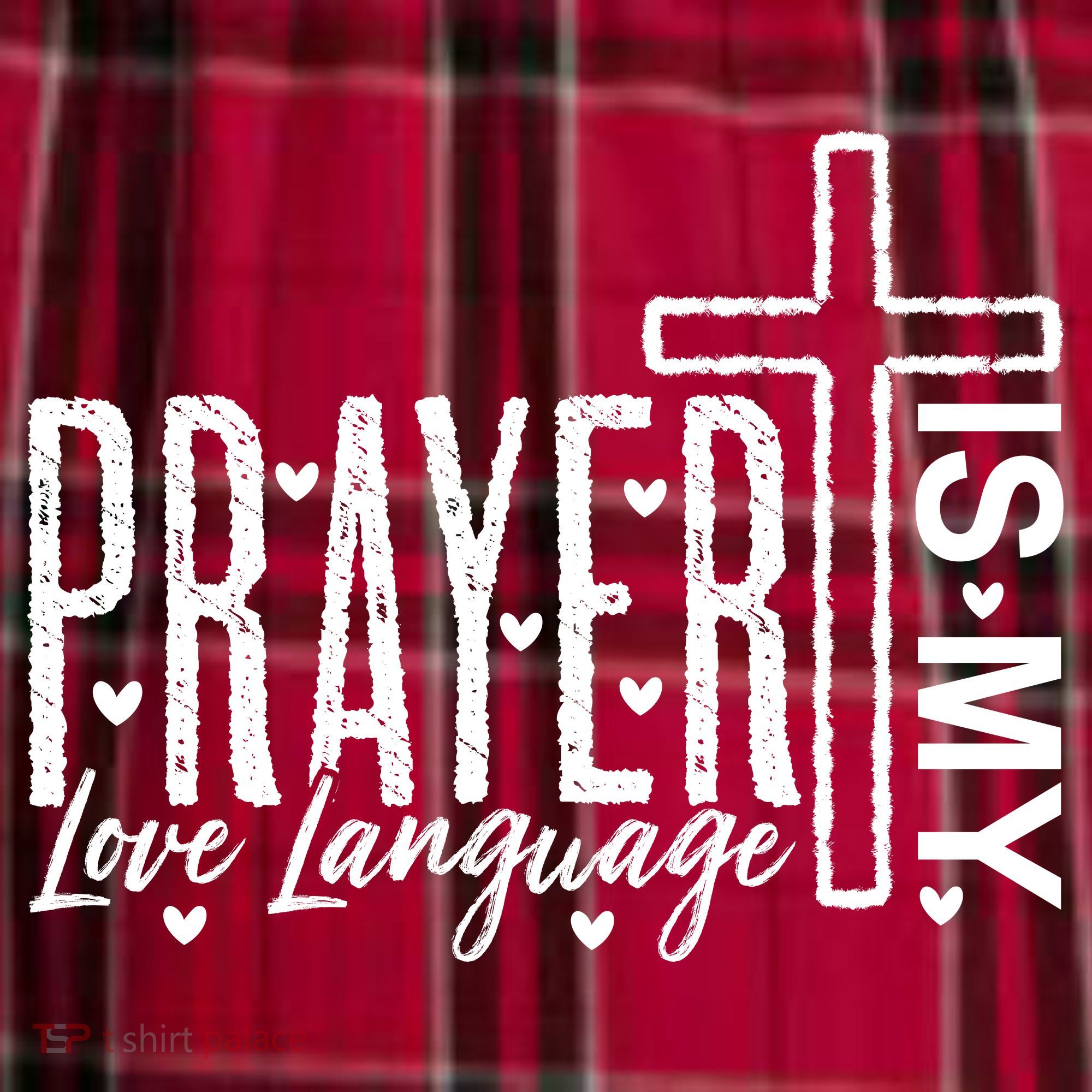 Prayer Is My Love Language Christian Quote Men's Flannel Plaid Pajama Pants