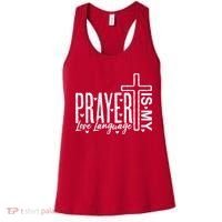 Prayer Is My Love Language Christian Quote Women's Tank Top thumb 0